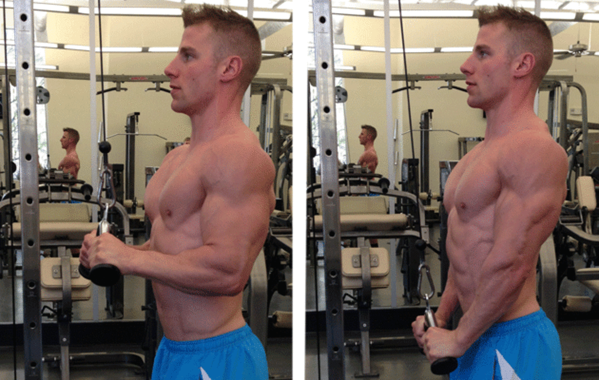 Quick arm online workout men