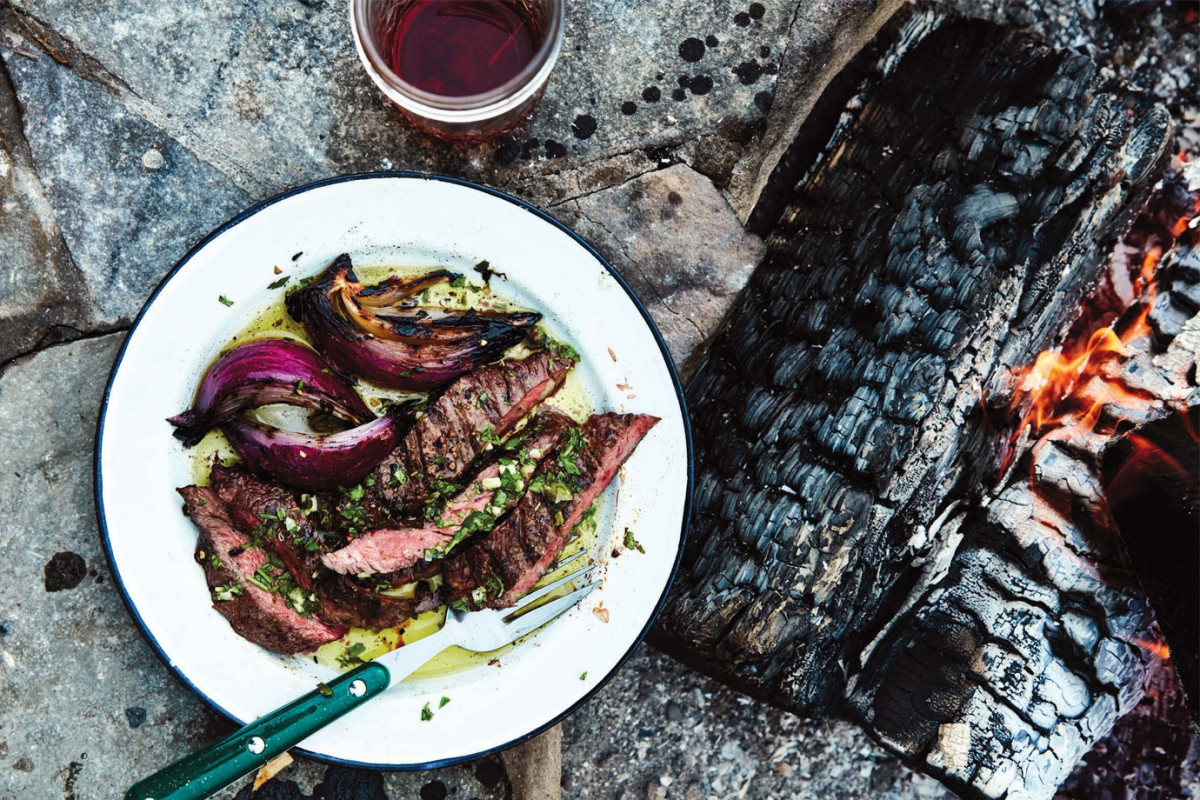 Recipe How to Make Firelicked Skirt Steak With Salsa Verde Men's Journal