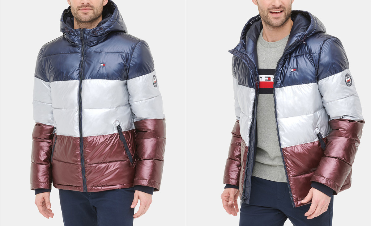 Tommy Hilfiger Pearlized Performance Hooded Puffer Coat Men's Journal