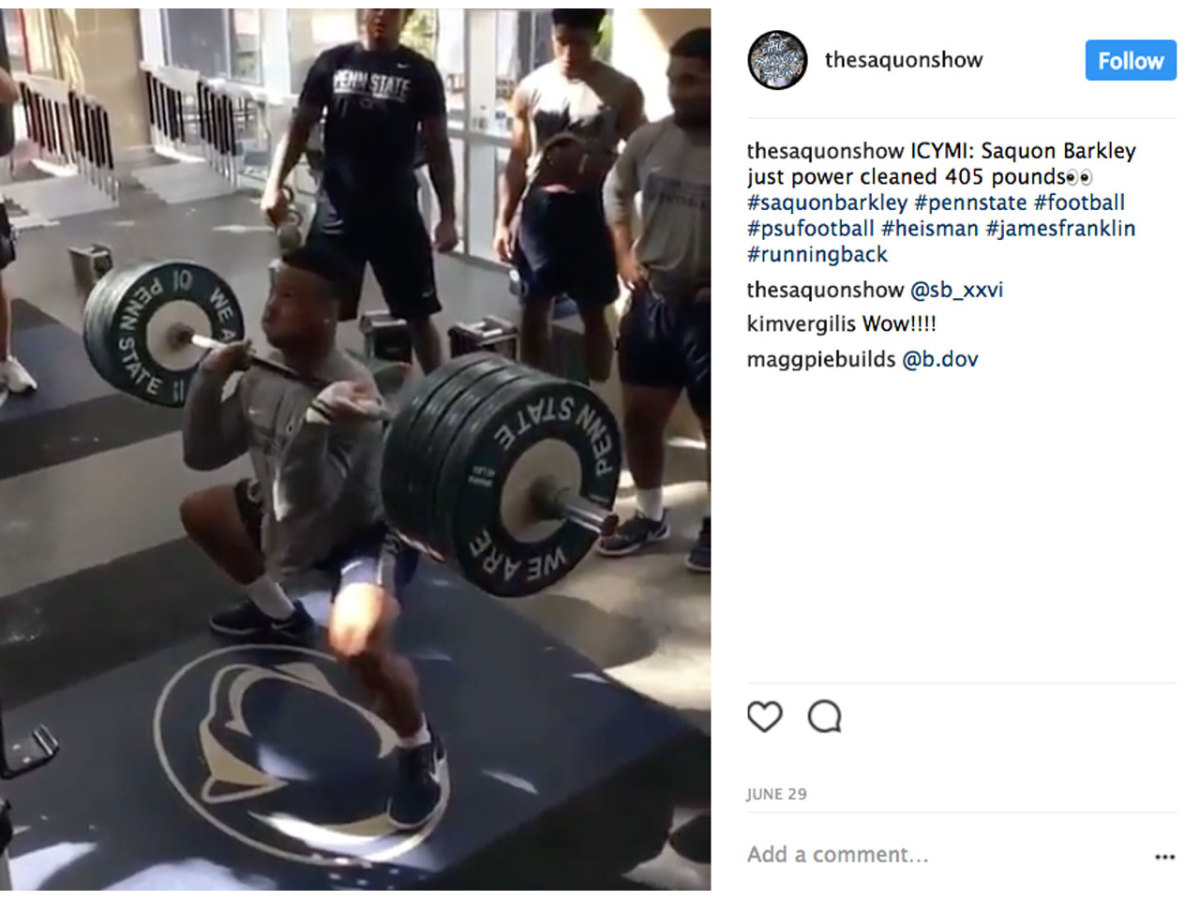Saquon Barkley's Ridiculous Workout 