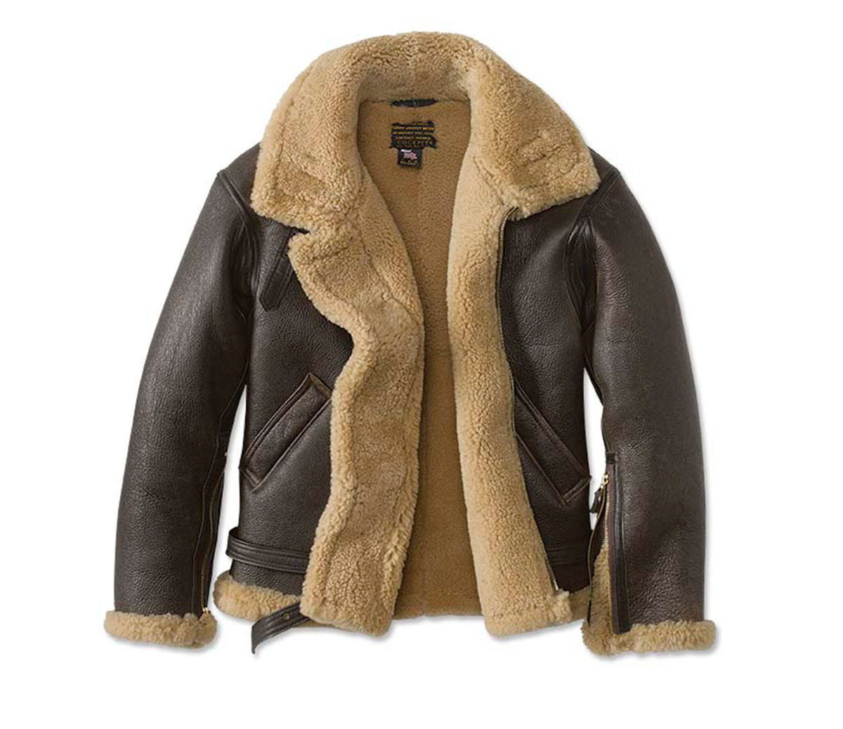 Orvis spirit leather flight jacket top