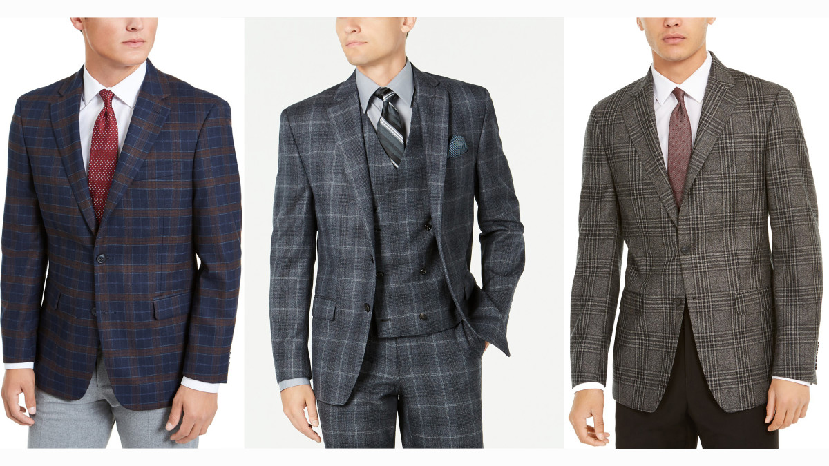 plaid sport coat