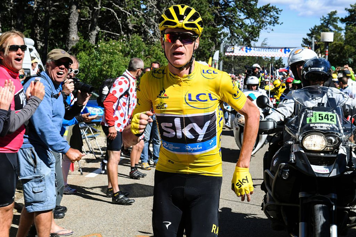 Why Tour de France Leader Chris Froome Tried to Run Up Mount Ventoux Men s Journal