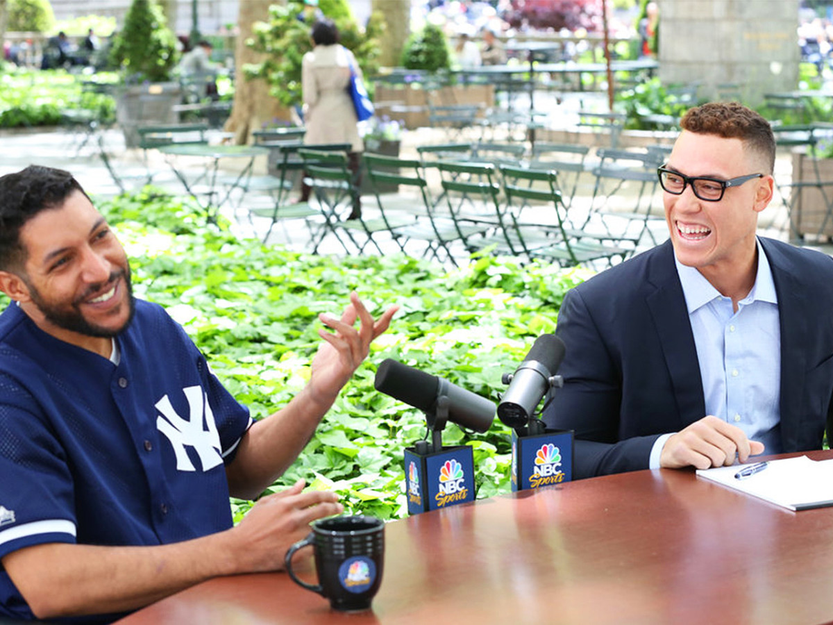 Watch N.Y. Yankees rookie phenom Aaron Judge asks unsuspecting Yankees