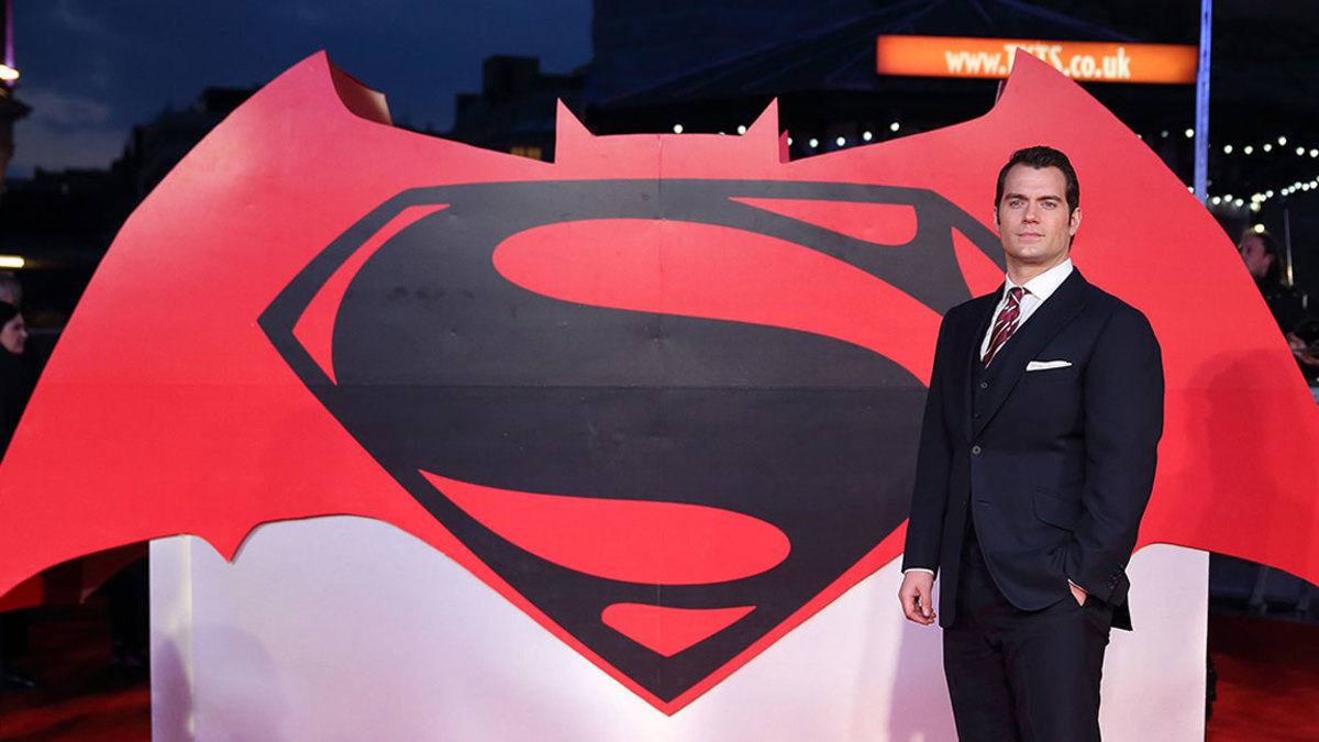 Superman Henry Cavill in Times Square