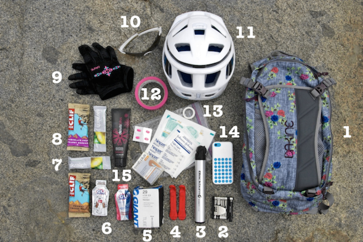 Mountain bike shop backpack essentials