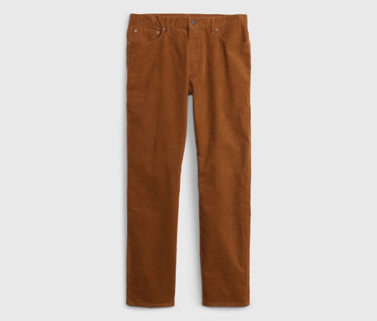 Mens Washed Elastic Waist Corduroy Pants