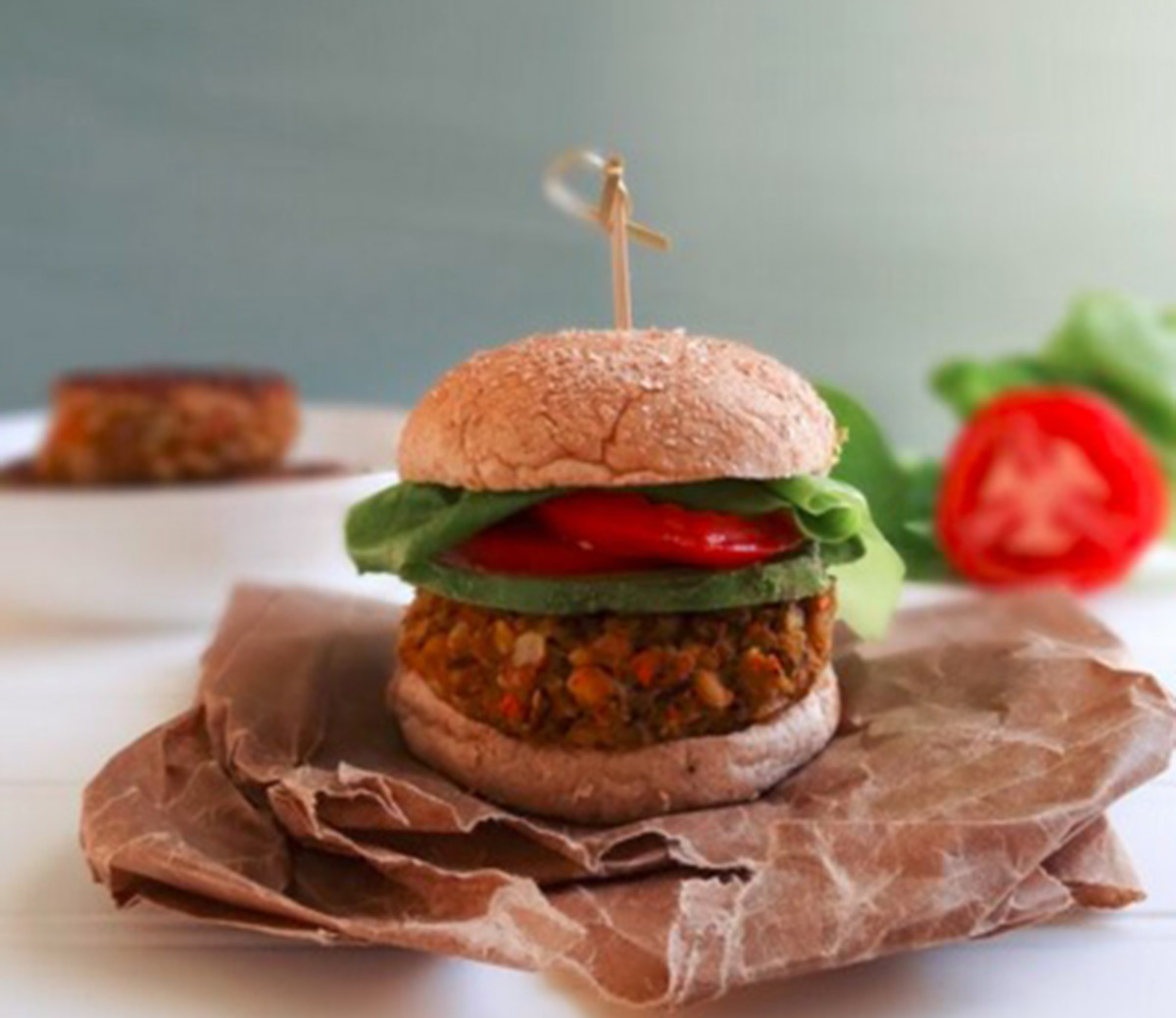 Recipe How to Make a Farro and White Bean Veggie Burger (Vegan) Men