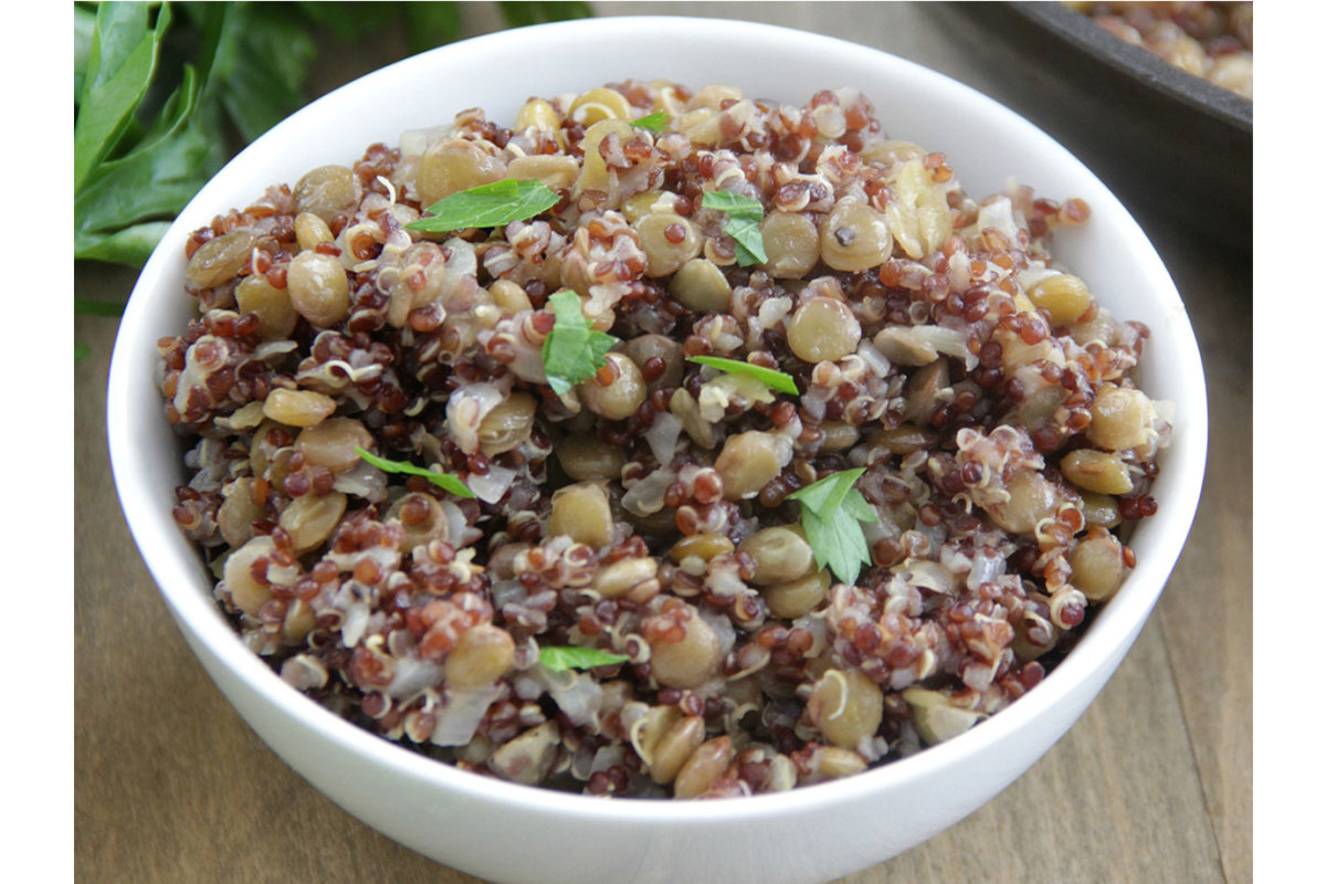 Recipe How to Make Lentil Quinoa Pilaf Men's Journal