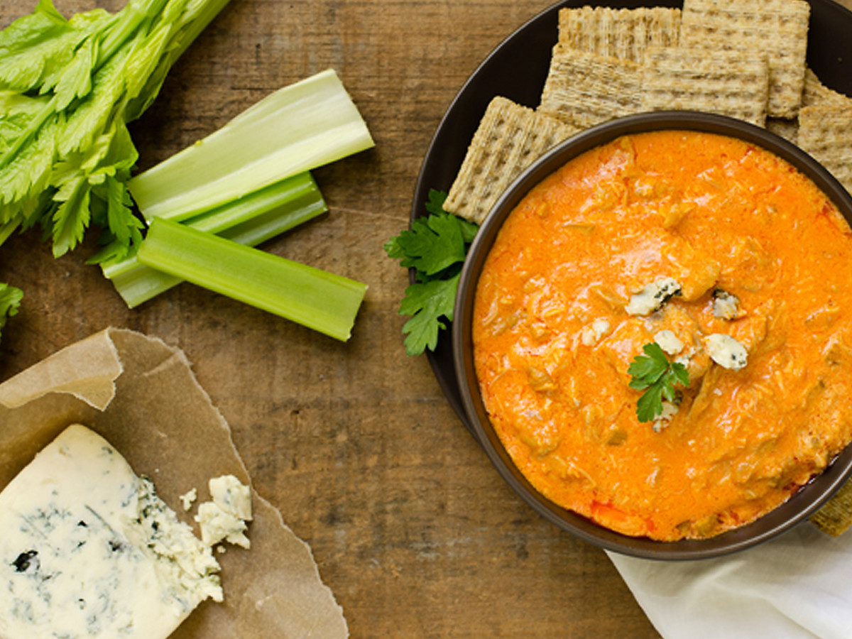 Recipe How to Make LightenedUp Buffalo Wing Dip Men's Journal