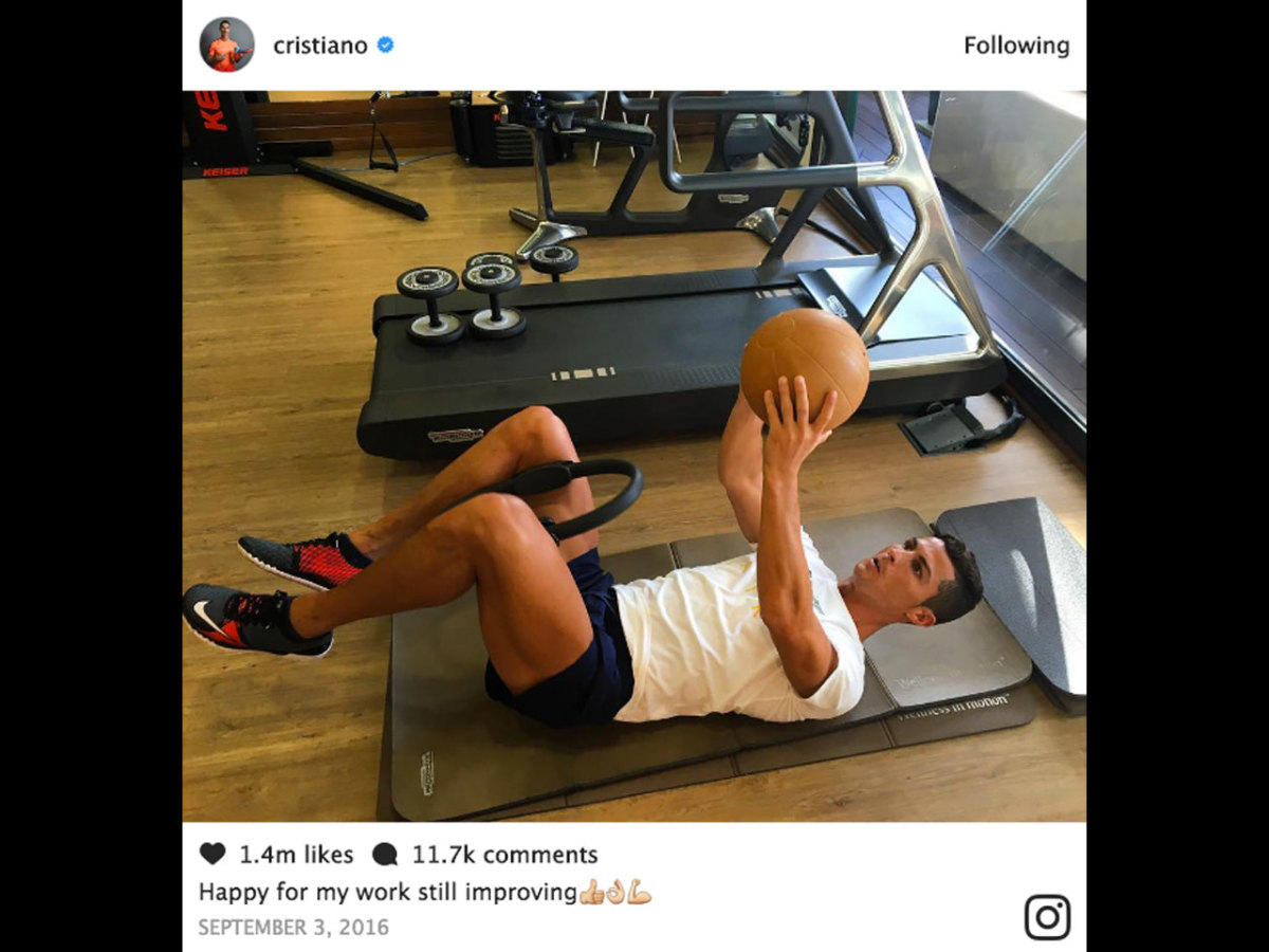 Cristiano Ronaldo s 21 Most Shredded Instagram Workout Photos