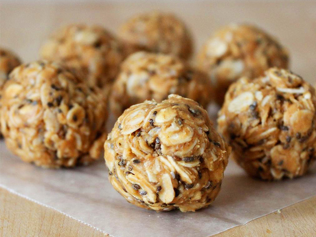 Peanut butter granola bites Men's Journal
