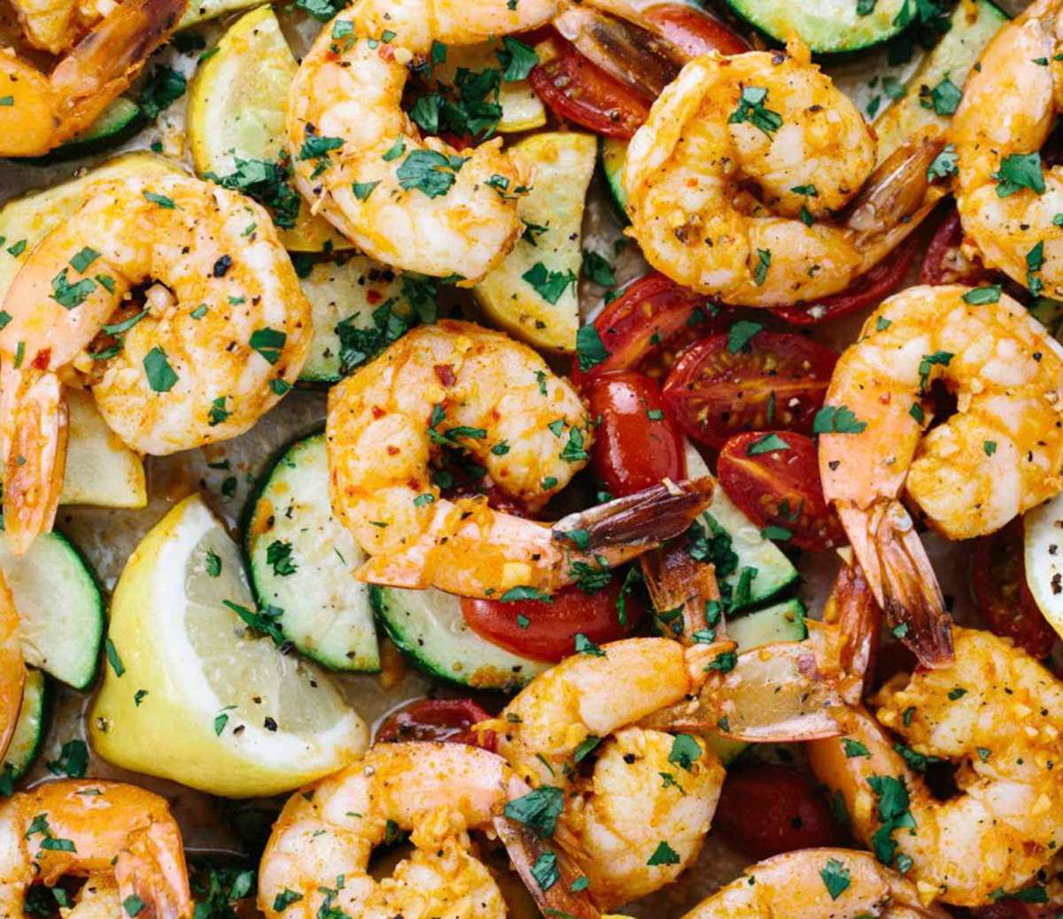 Recipe: How to Make One Pan Spicy Garlic Shrimp with Vegetables - Men's ...