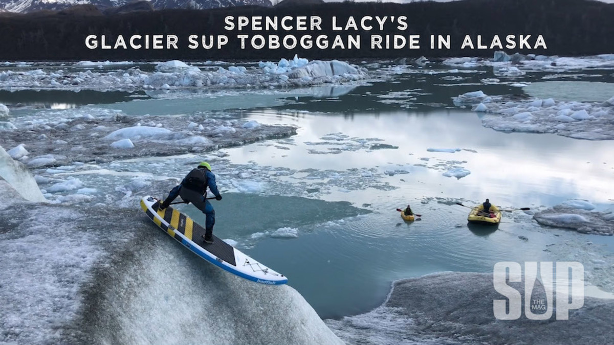 Spencer Lacy's SUP Toboggan Ride on Alaskan Glacier Men's Journal