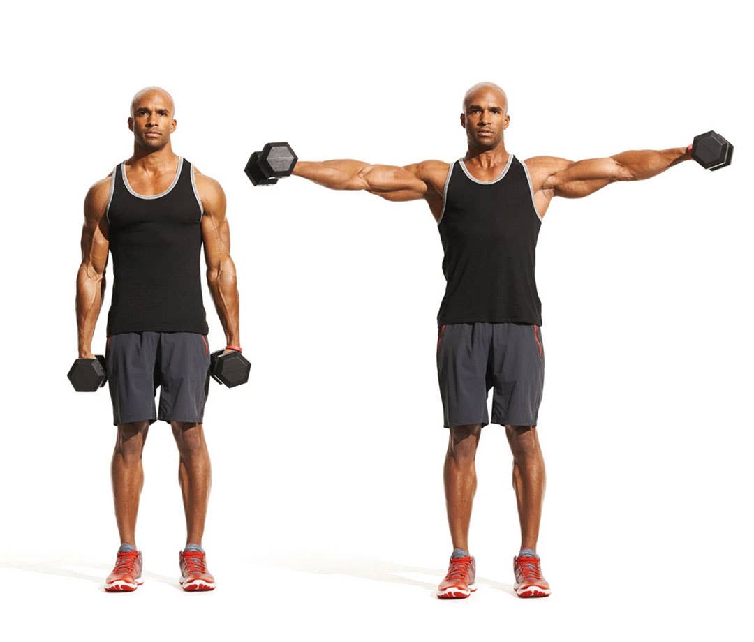 Dumbbell Exercises Lateral Raises At Emma Ake Blog