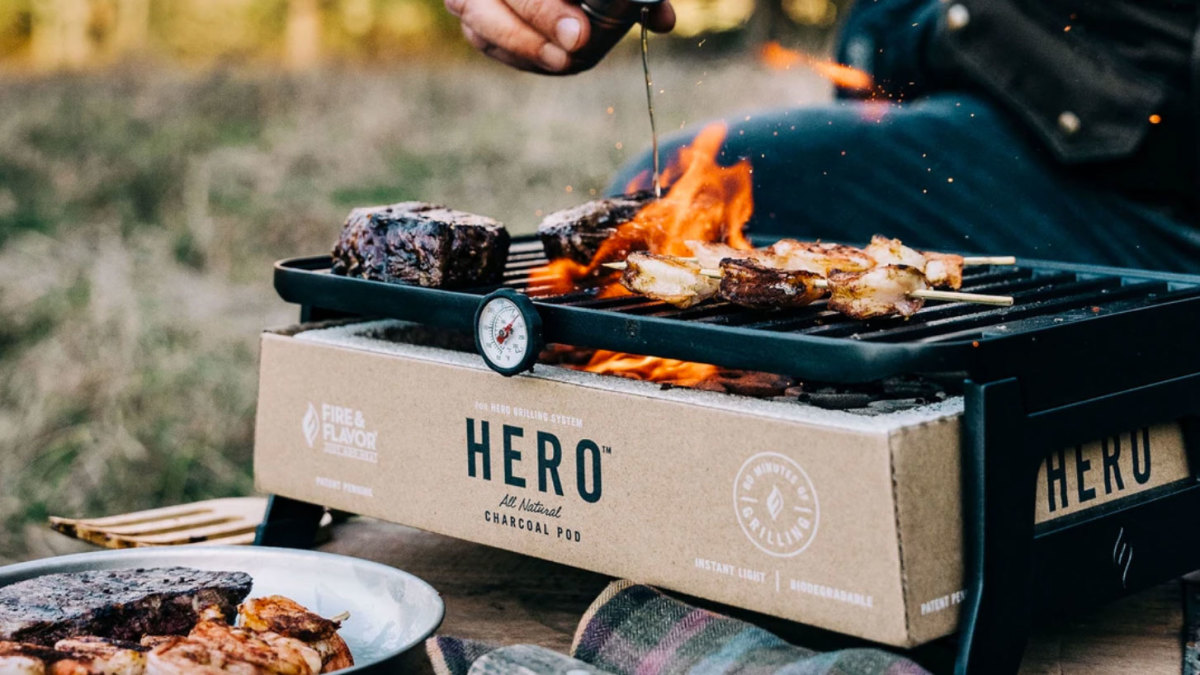 The HERO Portable Charcoal Grill System Makes Cooking Outdoors Easy Men's Journal