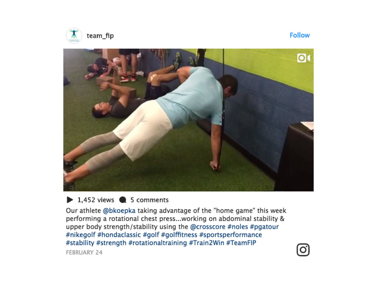 All the Ways Golfer Brooks Koepka Trains in the Gym for the PGA Tour