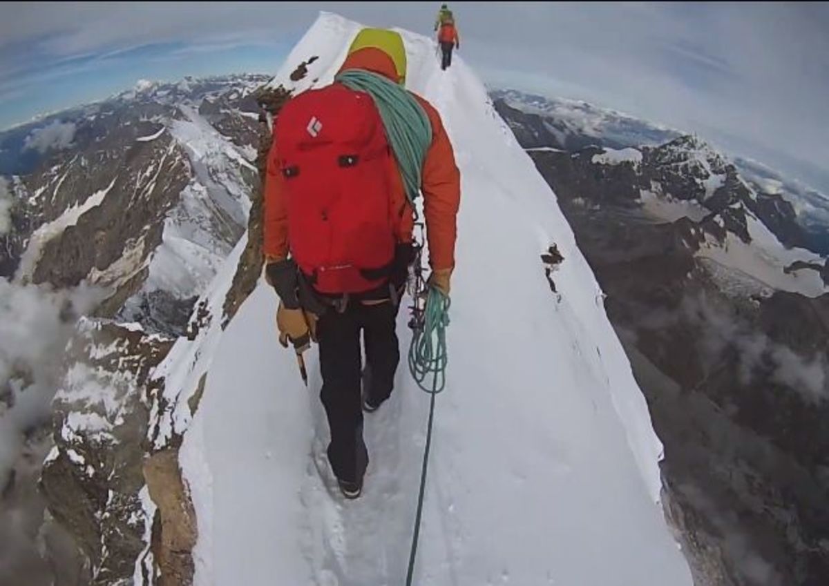 Matterhorn climbing video shows scary ridge Men's Journal