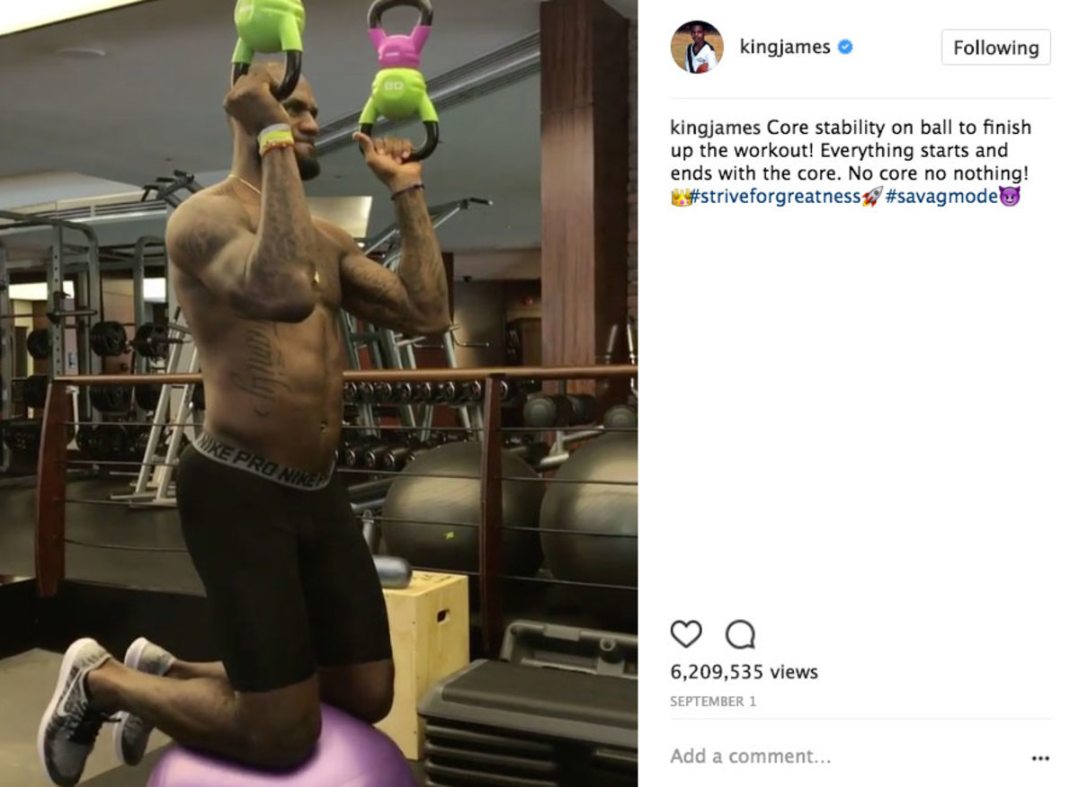 Lebron james ab workout hotsell