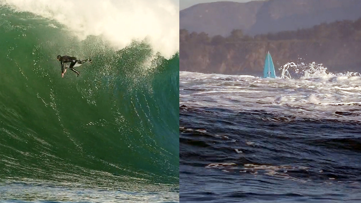 Pro surfer Derek Dunfee demonstrates a proper 'tombstoning' surfboard Men's Journal