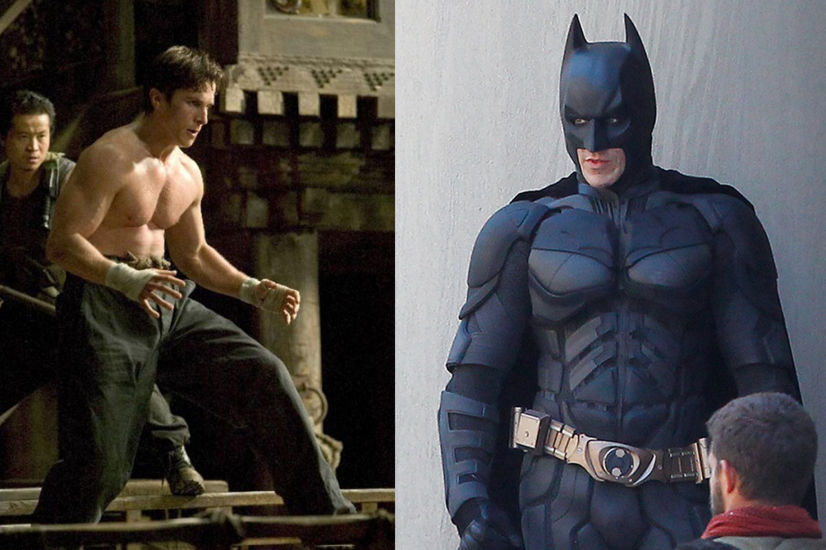 Christian Bale in Batman Begins and the Dark Knight Rises
