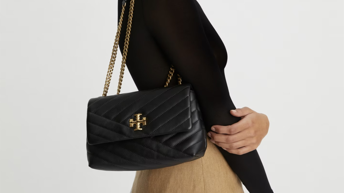 Tory Burch Small Kira Chevron Leather Convertible Shoulder Bag