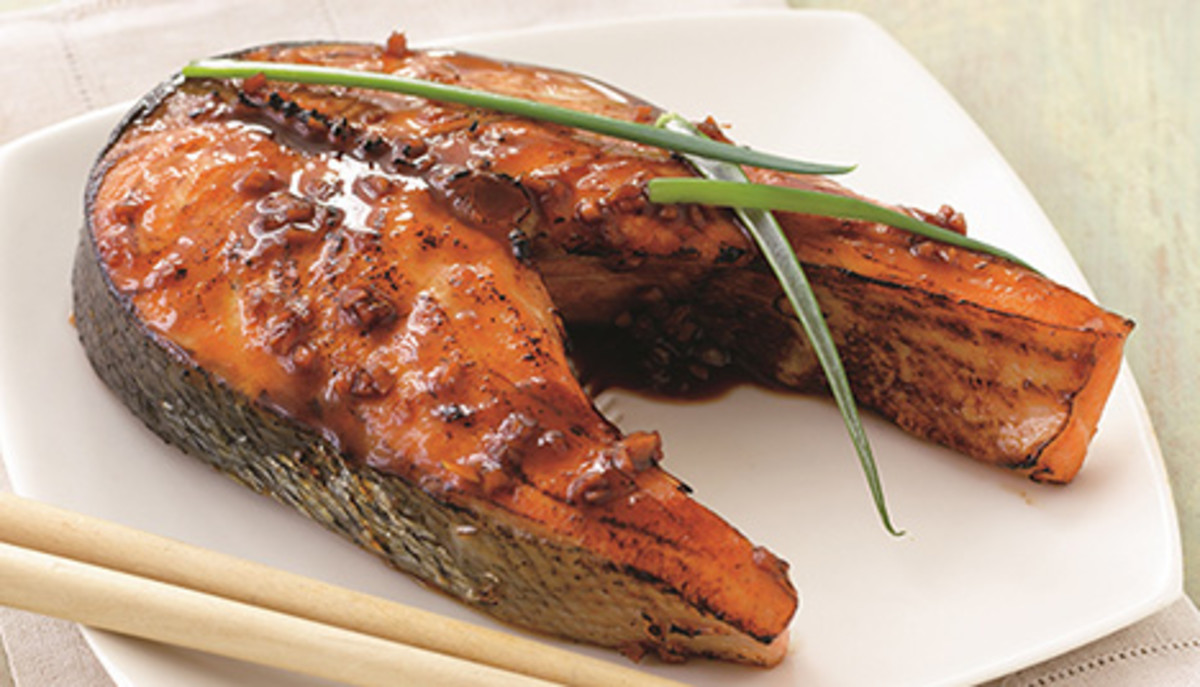 Recipe GingerTamari Salmon Steaks Men's Journal
