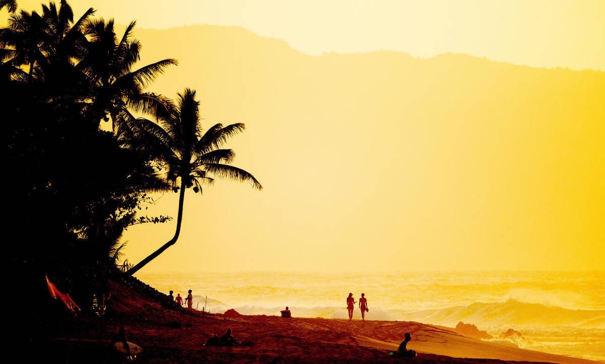 Jamaica Sunset Beach Waves