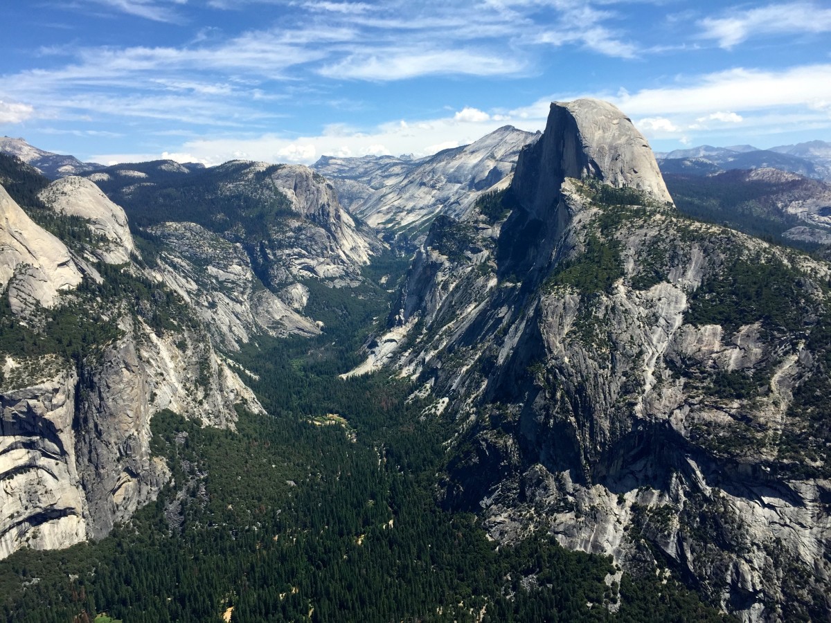 Yosemit Half Dome Via Cables Sierra Mountain Center Guides, View From Half  Dome Summit