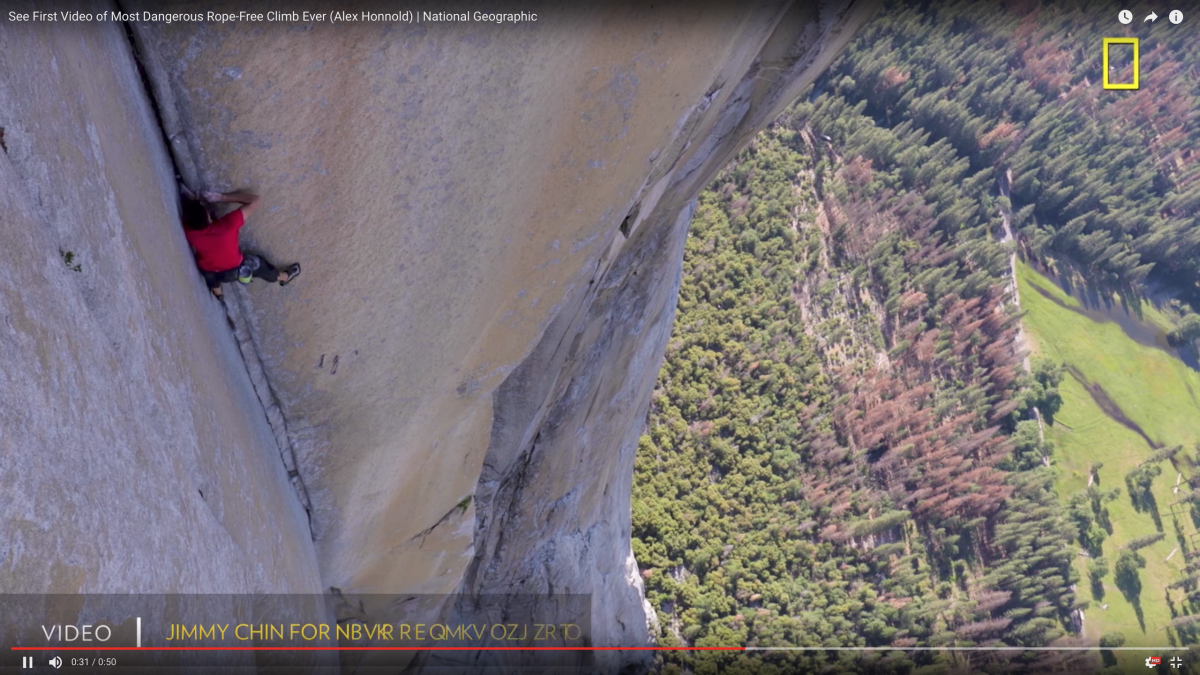 Watch the First Video of Alex Honnold's RopeFree Ascent of El Capitan
