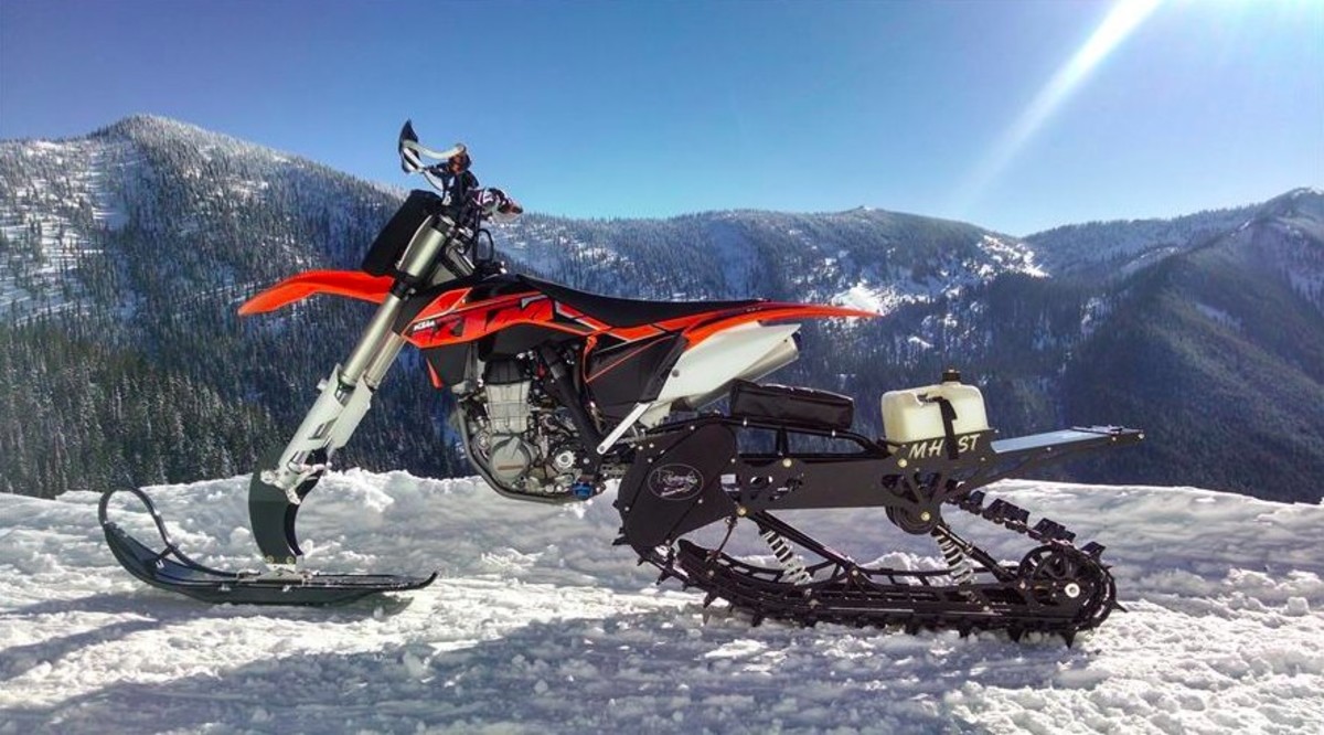 Snow bike conversion kit takes motocross into the backcountry Men's