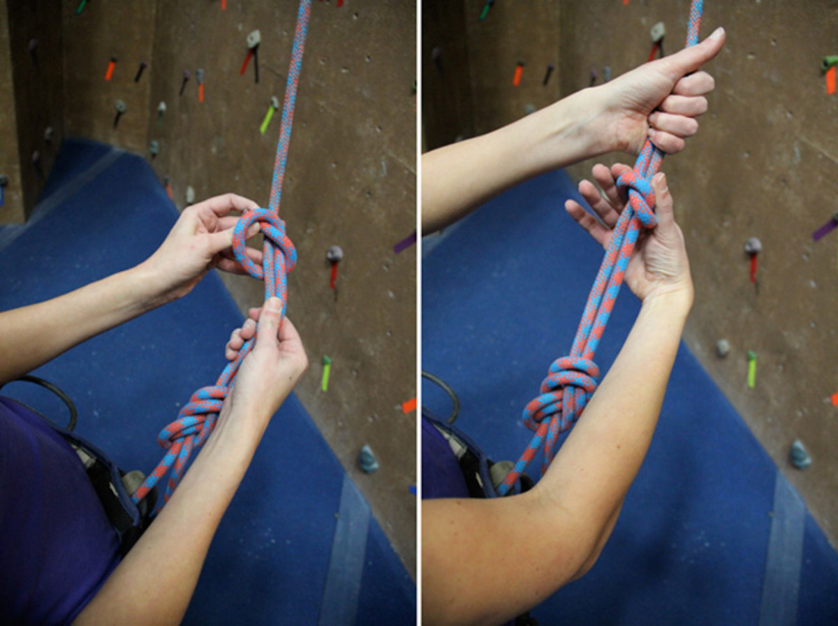 An introduction to tying yourself into a climbing harness Men's Journal