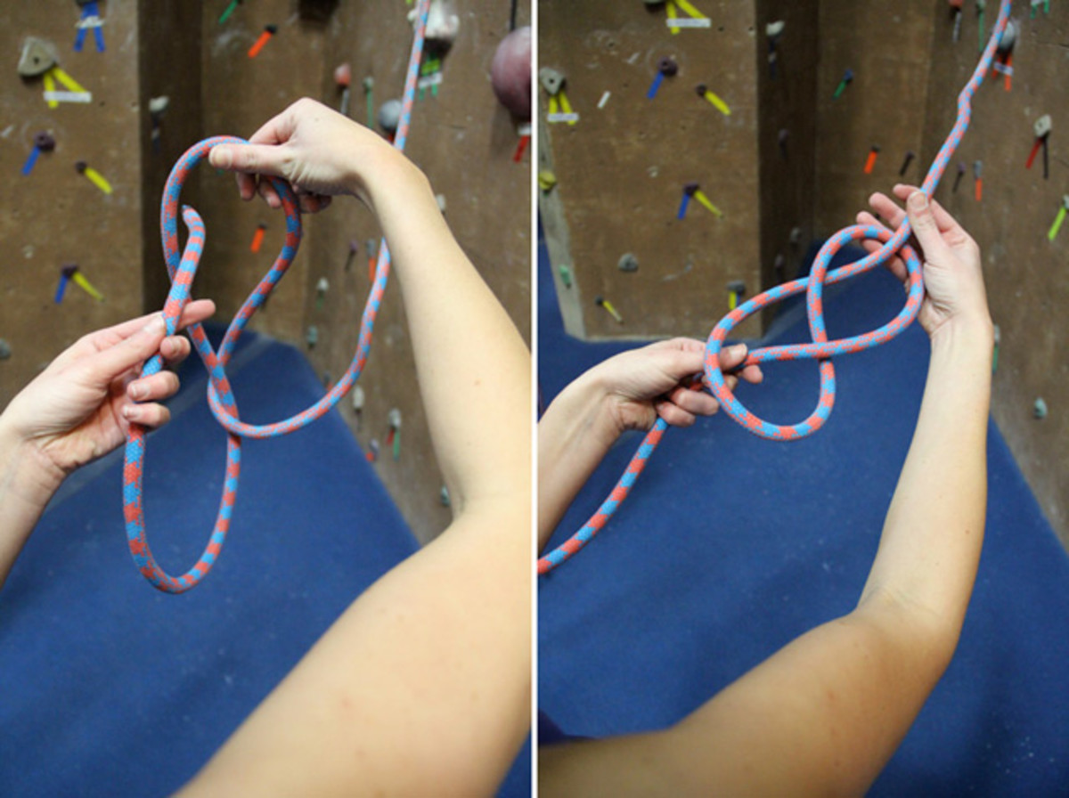 An introduction to tying yourself into a climbing harness Men's Journal