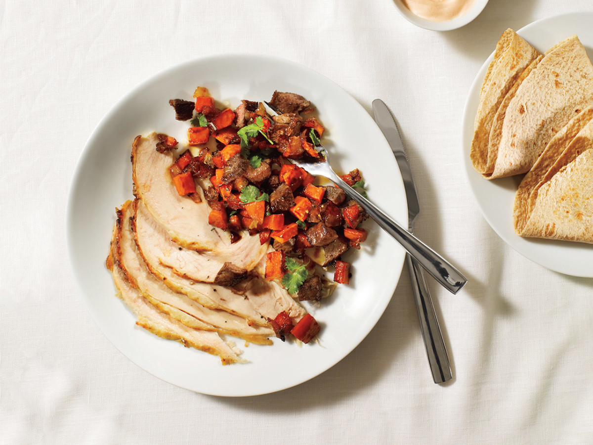 Recipe How to Make Sweet Potato and Beef Hash Men's Journal