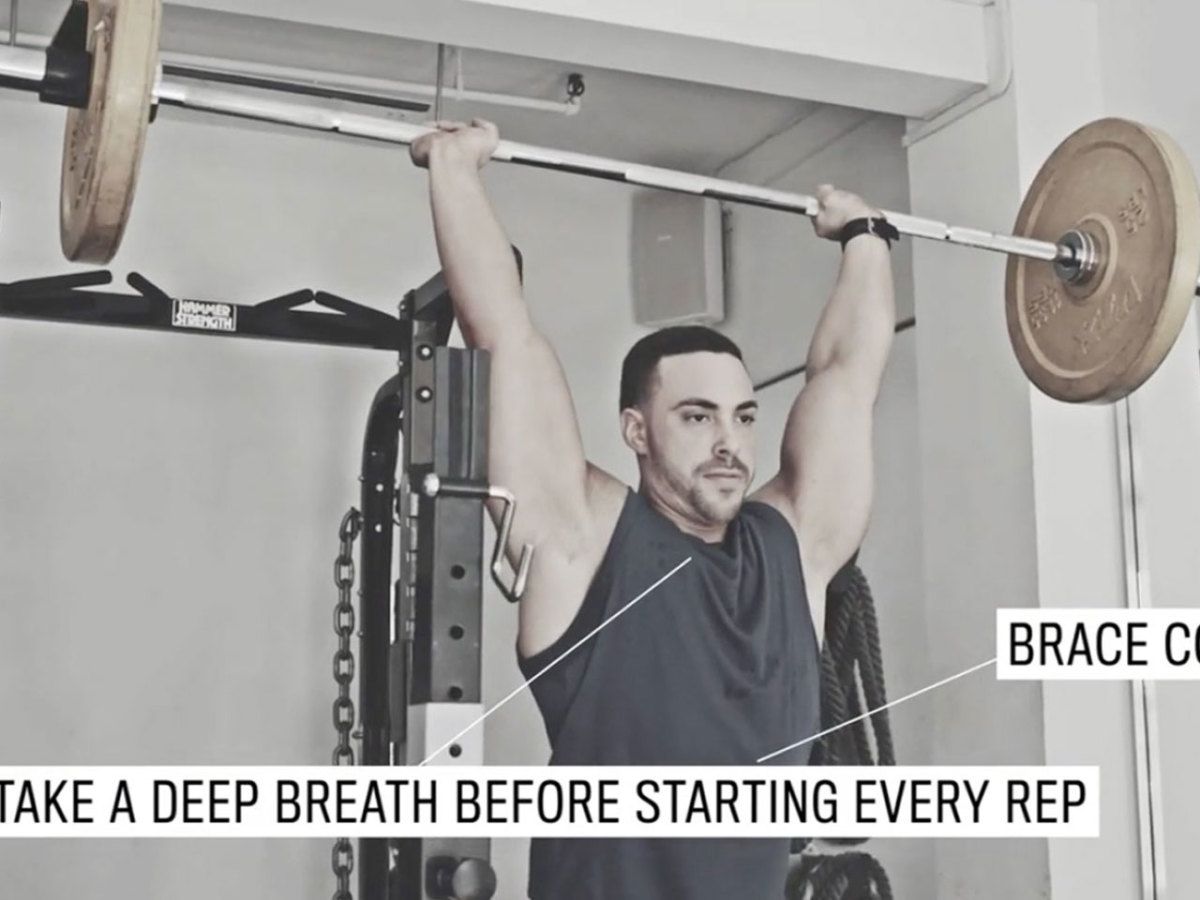 Watch How To Do a Military Press Men's Journal