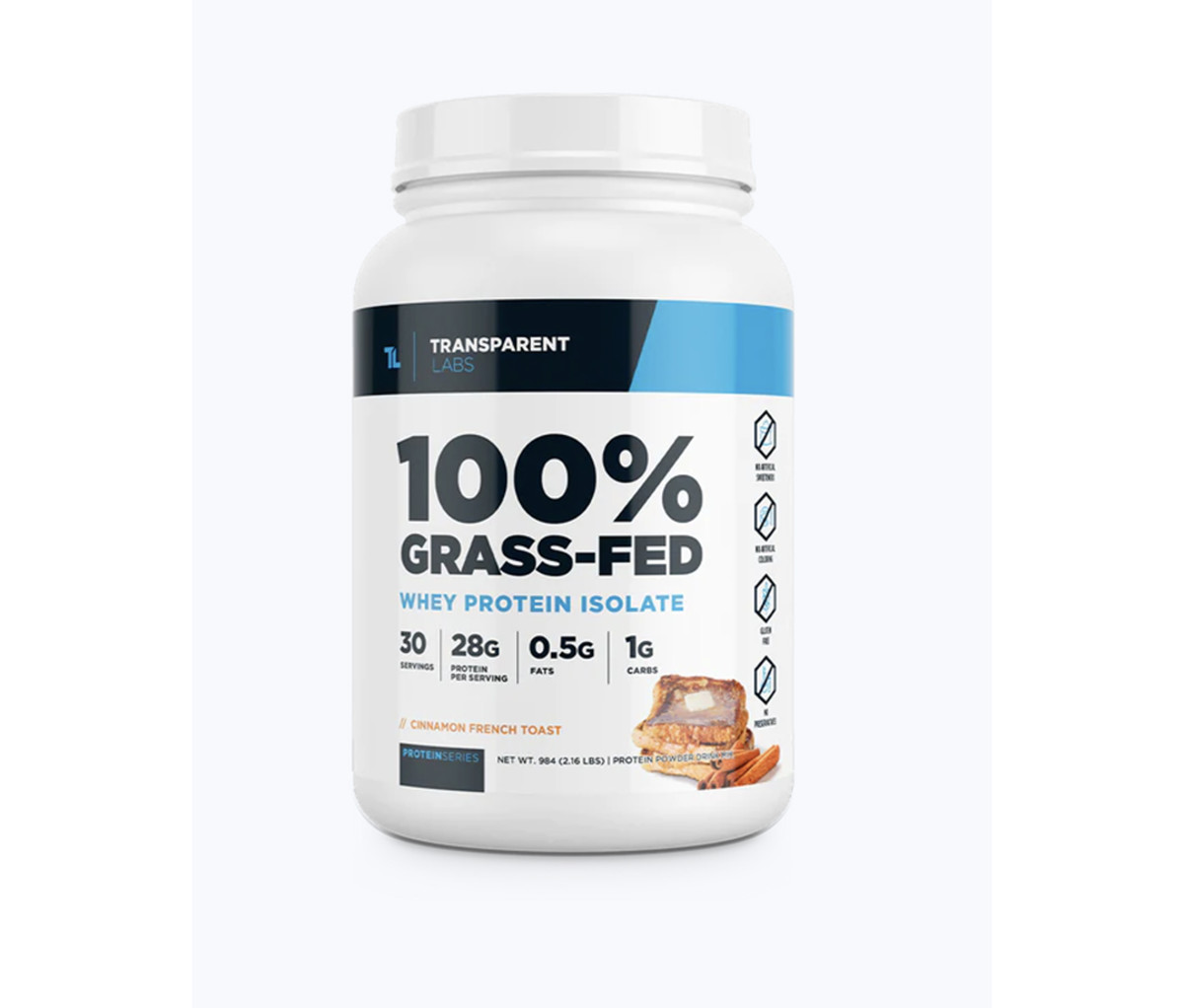 Transparent Labs Has The Best 100 GrassFed Whey Protein Isolate Men