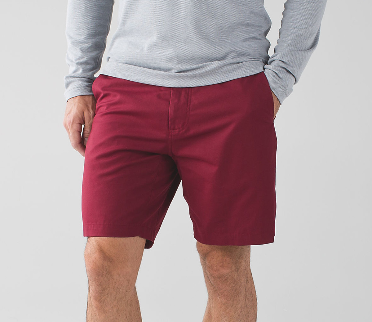 red short pants