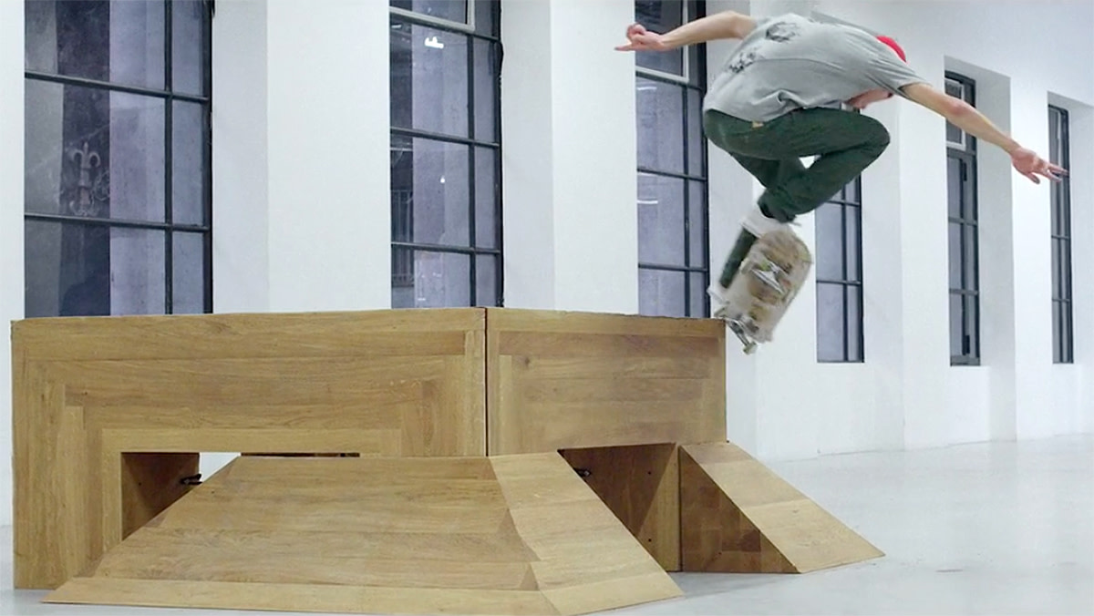 Skateboarding and mathematics combined in these skateable art