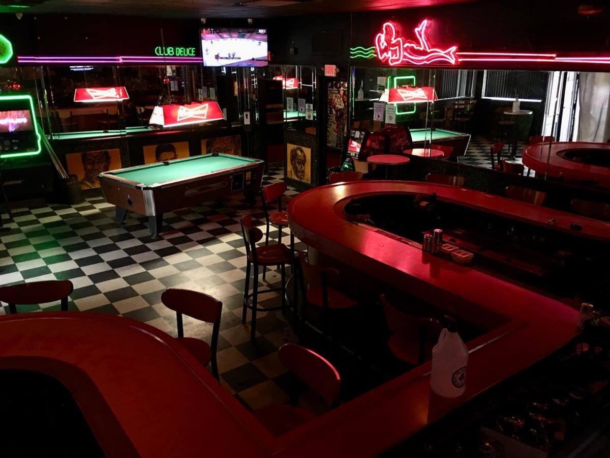 The interior at Mac’s Club Deuce