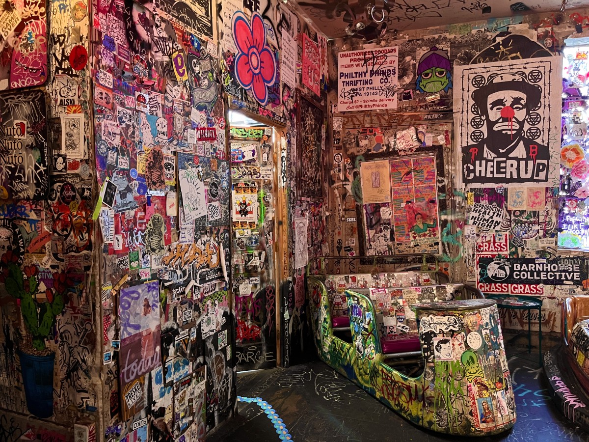 Interior of Tattooed Mom dive bar
