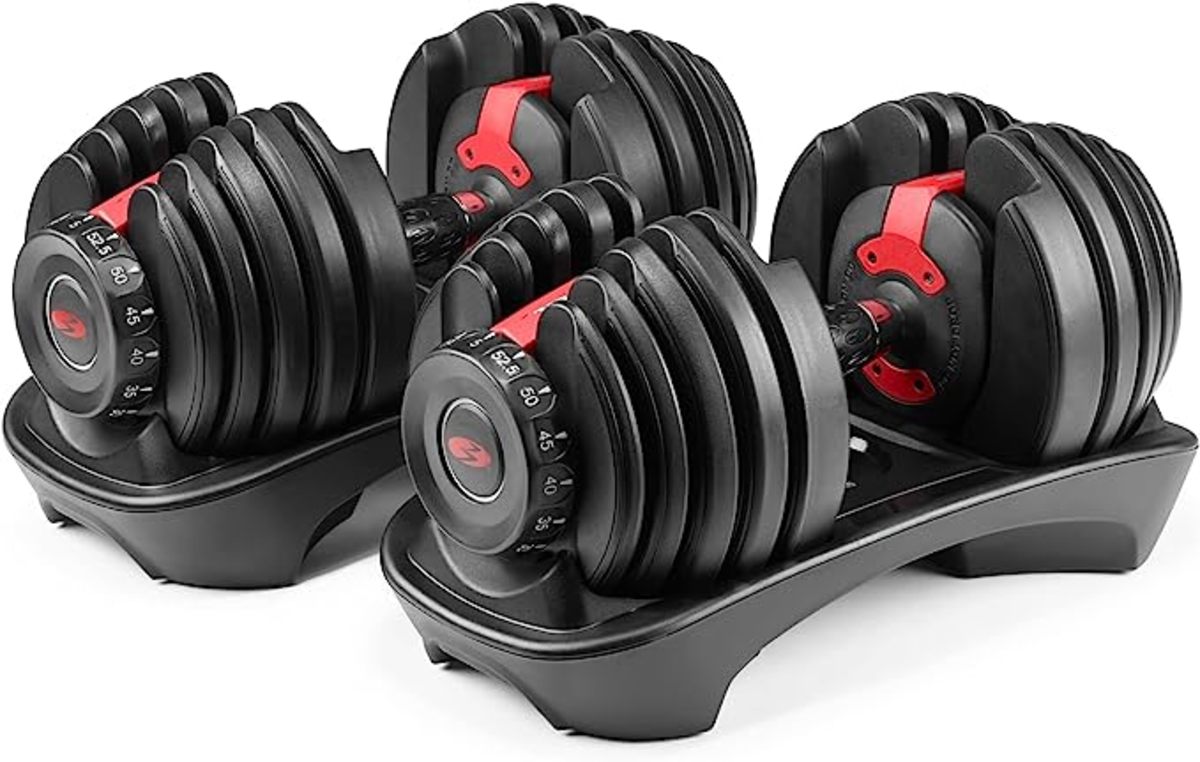 Bowflex adjustable dumbbells