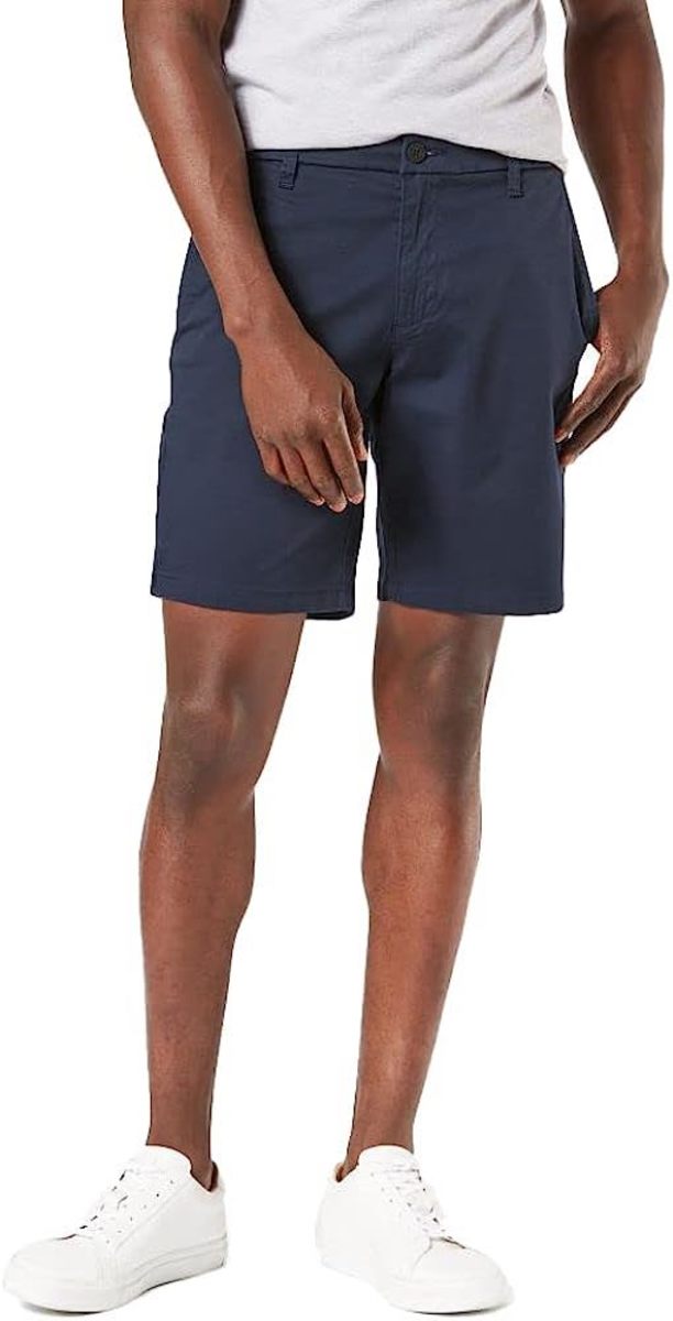 Dockers Men's Perfect Classic Fit 8 Shorts, Maritime Blue