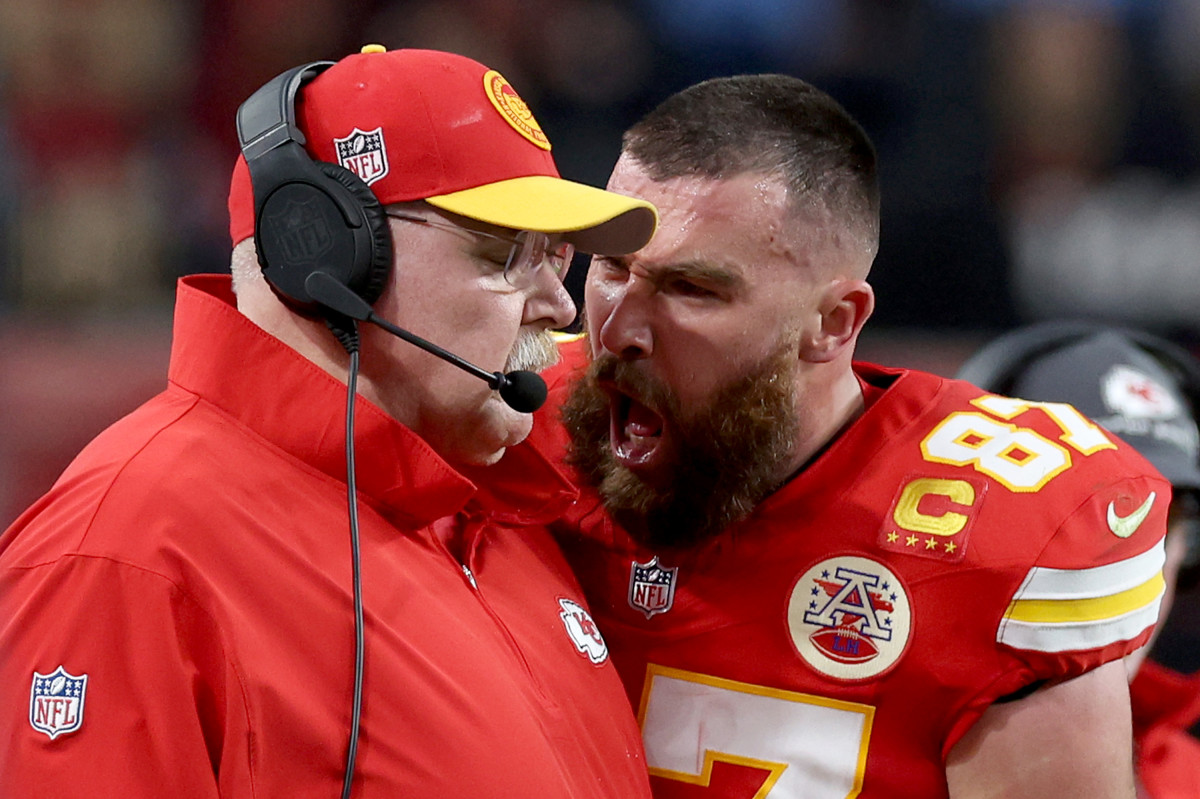 Travis Kelce and Andy Reid Explain What Happened in Viral Super Bowl Clip -  Men's Journal