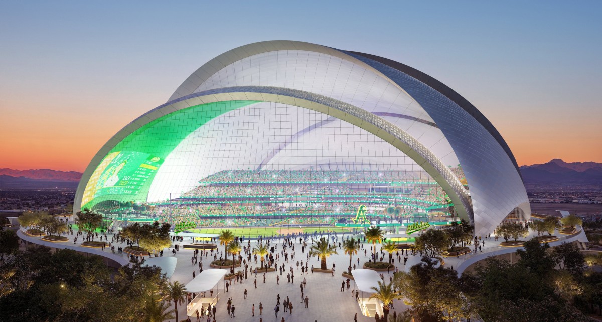 Las Vegas Reveals Renderings For New Ballpark For Oakland Athletics las-vegas-reveals-renderings-for-new-ballpark-for-oakland-athletics