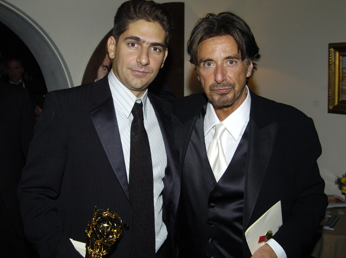 Michael Imperioli and Al Pacino during The 56th Primetime Emmy Awards.