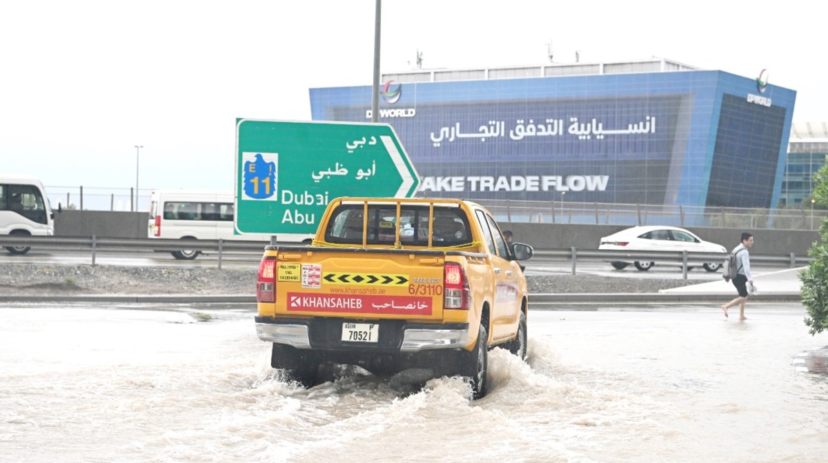 Dubai Experiences Historic, Intense Flooding Seen in Wild Video Men