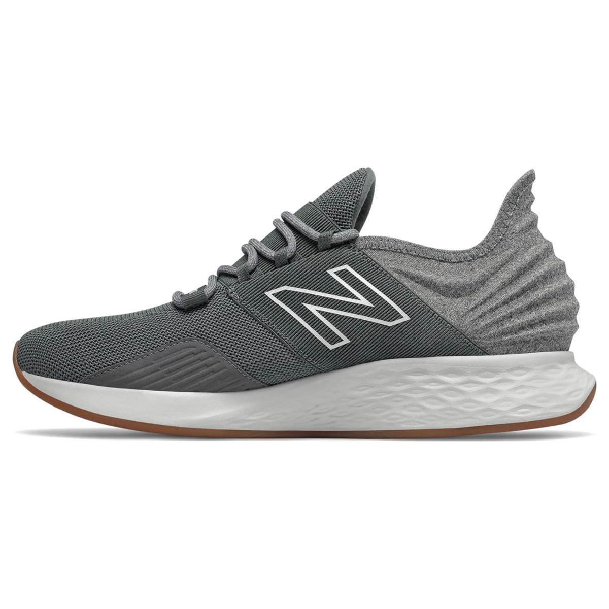 The New Balance Fresh Foam Roav V1 Classic Sneakers in Lead/Light Aluminum are on sale right now at Amazon