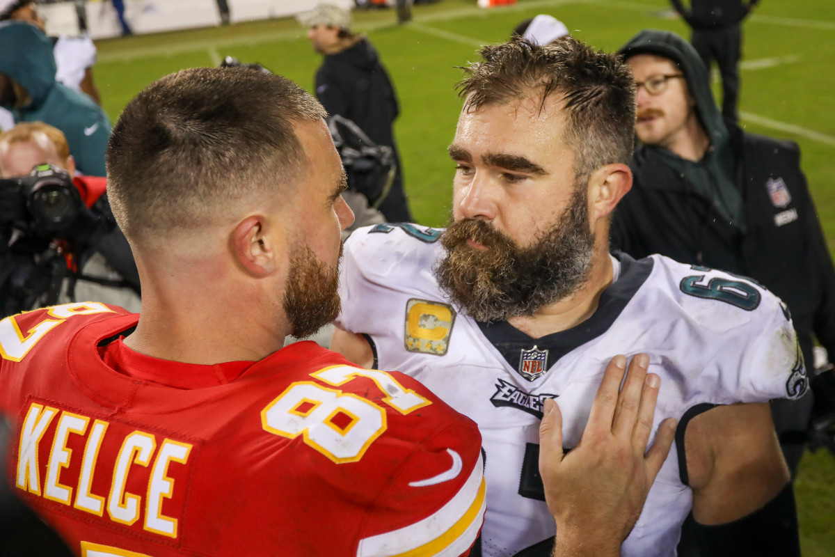 Jason Kelce Reveals He Punched Travis Kelce in the Face - Men's Journal