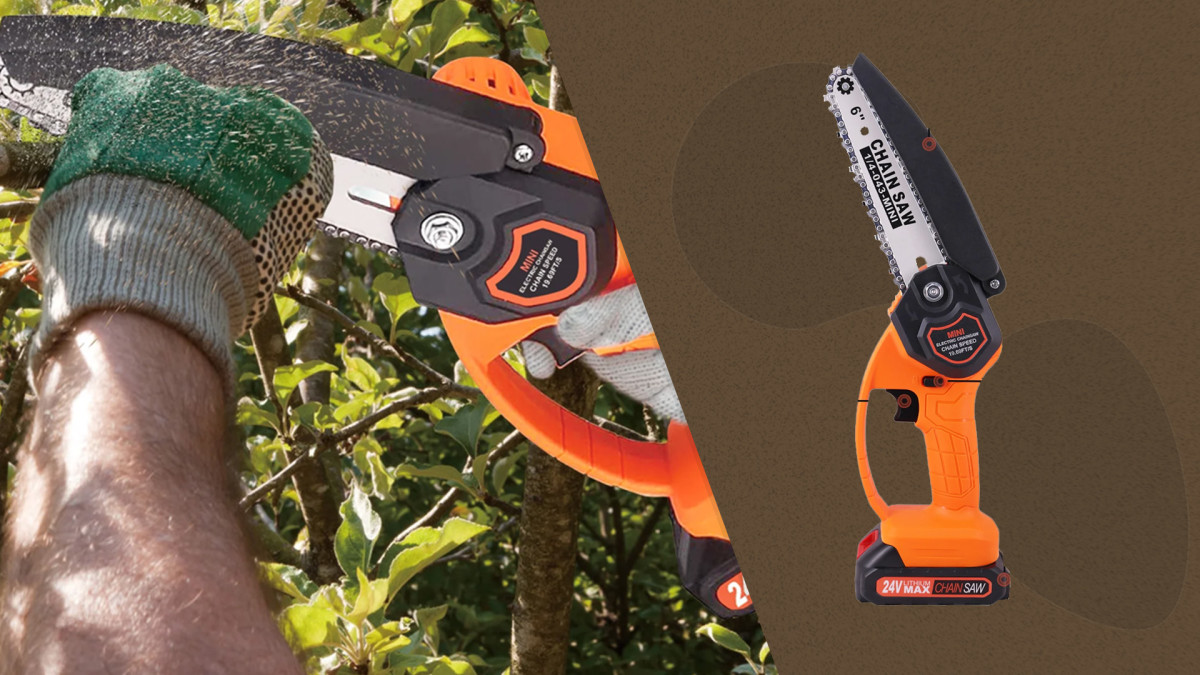 Nexpow s Battery Powered Mini Chainsaw Is 81 Off Right Now Men s Journal