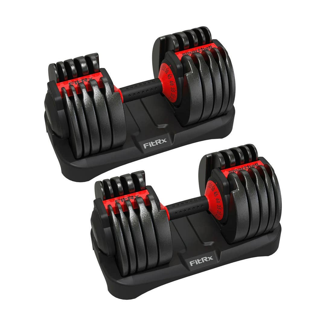 thumbnail image 2 of MuscleSquad Cast Iron Adjustable Dumbbells Set - 13kg/18kg 2 of 14